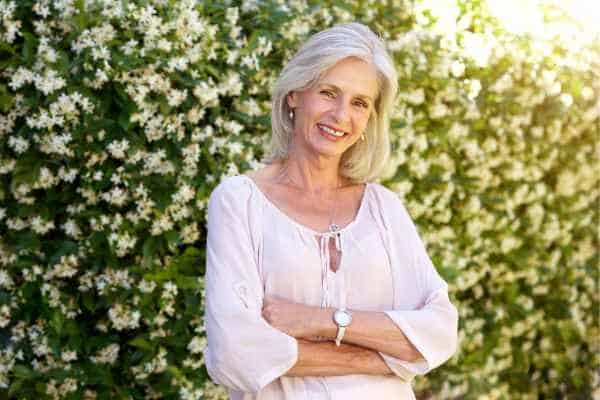 Older woman happy with urinary incontinence treatment Ossett