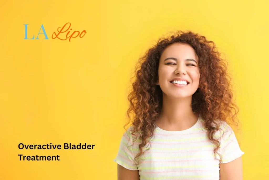woman smiling about overactive bladder treatment Ossett solutions